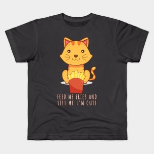 Cat Fries Kids T-Shirt